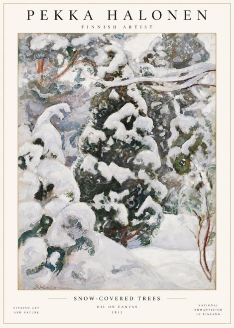 Pekka Halonen Winter Forest I No2 - Plakát