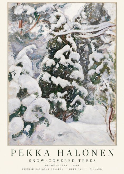 Pekka Halonen Winter Forest I No3 - Plakát