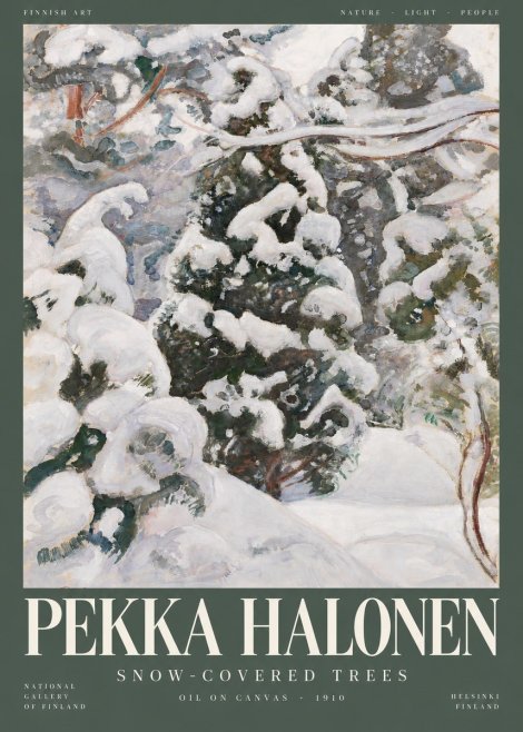 Pekka Halonen Winter Forest I No5 - Plakát