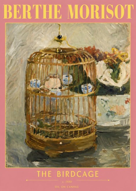 Berthe Morisot The Birdcage I No5 - Plakát