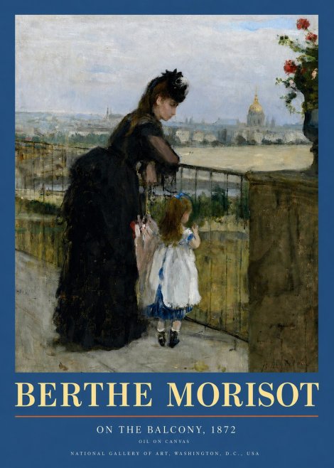 Berthe Morisot On the Balcony, 1872 No3 - Plakát