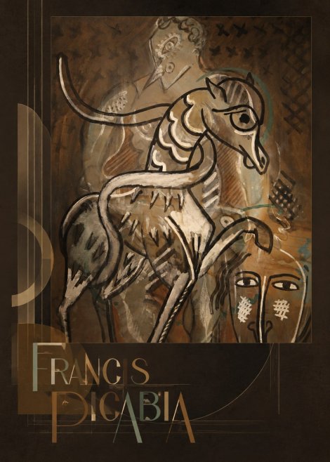 Francis Picabia Stylized Figures and Horse No3 - Plakát