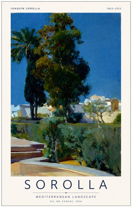 Sorolla Mediterranean Landscape No1 - Plakát