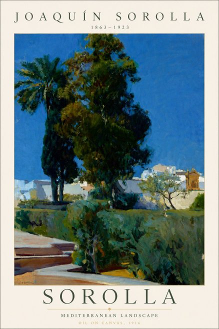 Sorolla Mediterranean Landscape No6 - Plakát
