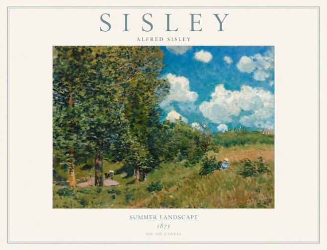 Sisley Summer Landscape No1 - Plakát