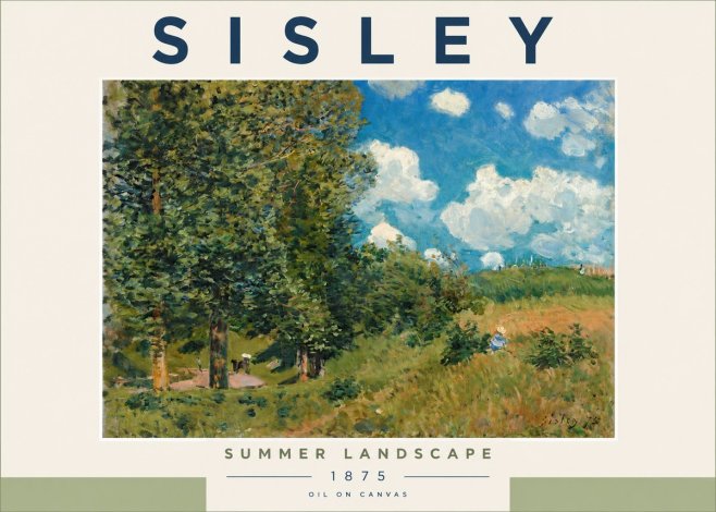 Sisley Summer Landscape No2 - Plakát