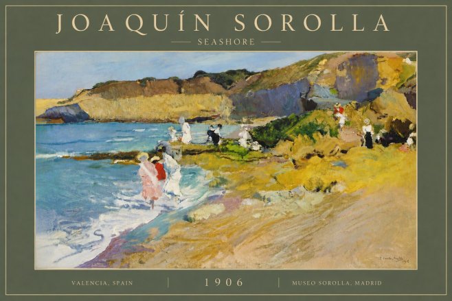 Sorolla Seashore No6 - Plakát