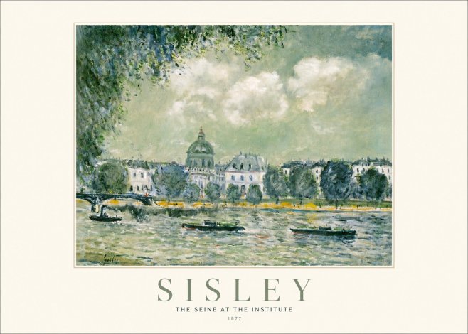 Sisley The Seine at the Institute No1 - Plakát