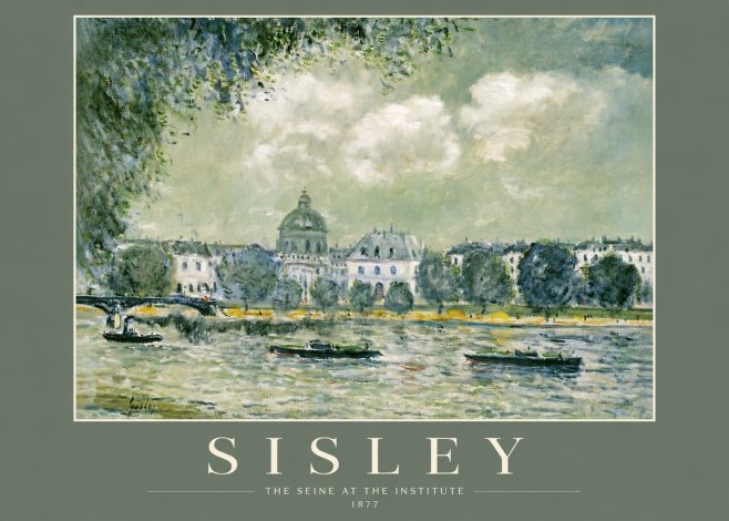 Sisley The Seine at the Institute No2 - Plakát
