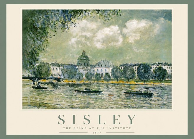 Sisley The Seine at the Institute No6 - Plakát