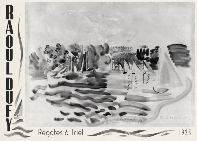 Raoul Dufy Régates À Triel No2 - Plakát