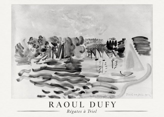 Raoul Dufy Régates À Triel No6 - Plakát