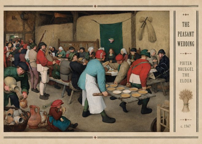 Pieter Bruegel The Peasant Wedding II No3 - Plakát