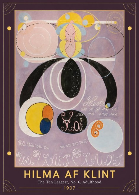 Hilma af Klint The Ten Largest, No. 6, Adulthood No1 - Plakát