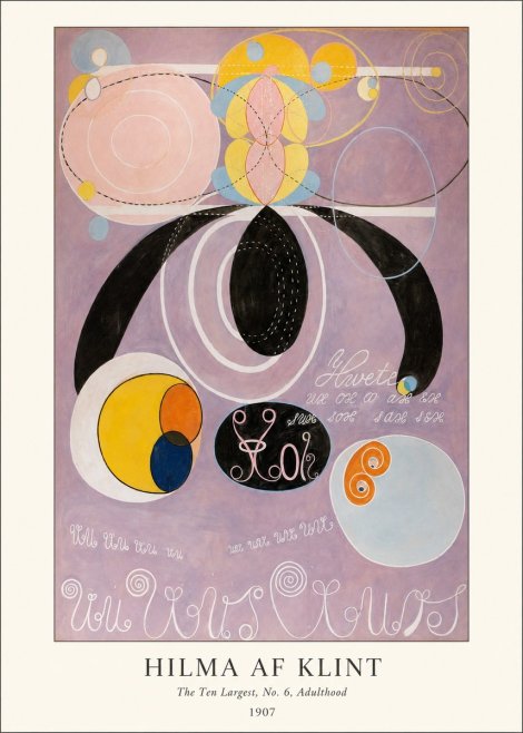 Hilma af Klint The Ten Largest, No. 6, Adulthood No4 - Plakát