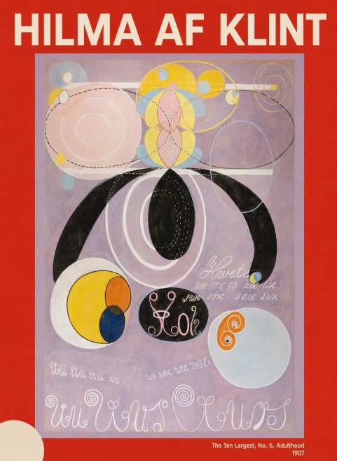 Hilma af Klint The Ten Largest, No. 6, Adulthood No5 - Plakát