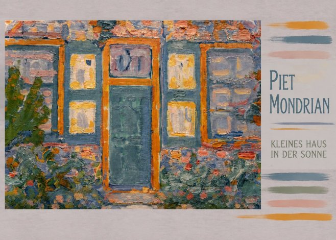 Piet Mondrian Kleines Haus in Der Sonne II No4 - Plakát