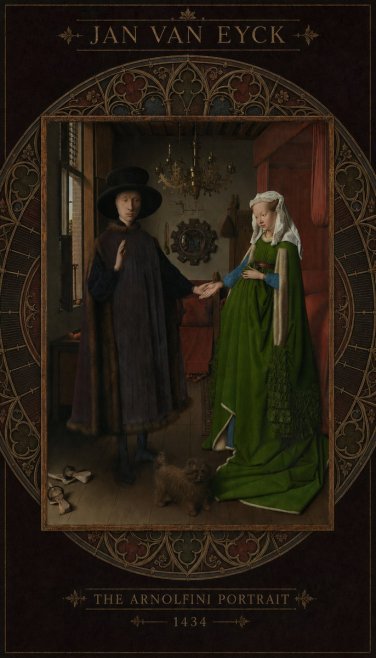 Jan van Eyck The Arnolfini Portrait II No6 - Plakát