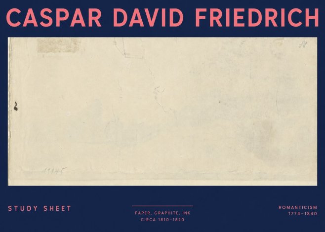 Caspar David Friedrich Study Sheet No3 - Plakát