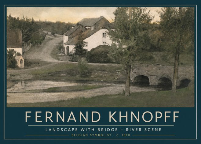 Fernand Khnopff Bridge at Froidmont No5 - Plakát