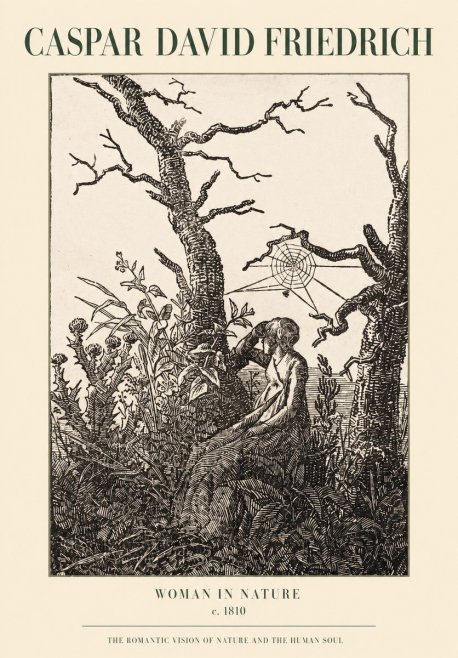 Caspar David Friedrich Woman in Nature No1 - Plakát