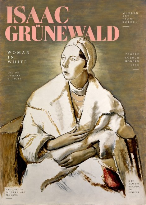 Isaac Grünewald The Woman in White No3 - Plakát