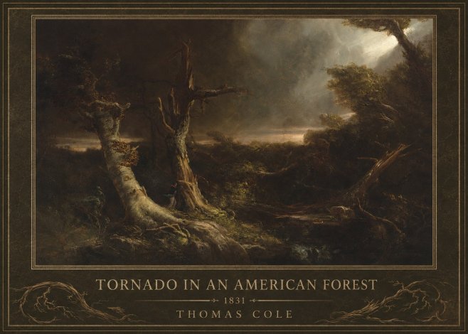Thomas Cole Tornado in an American Forest No1 - Plakát