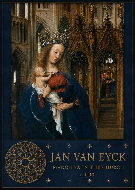 Jan van Eyck Madonna in the Church I No5 - Plakát
