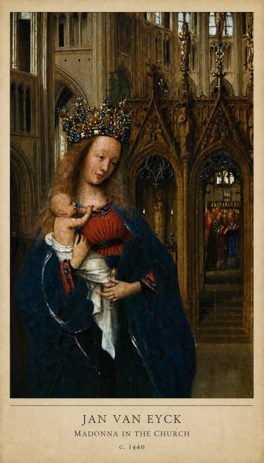 Jan van Eyck Madonna in the Church I No6 - Plakát