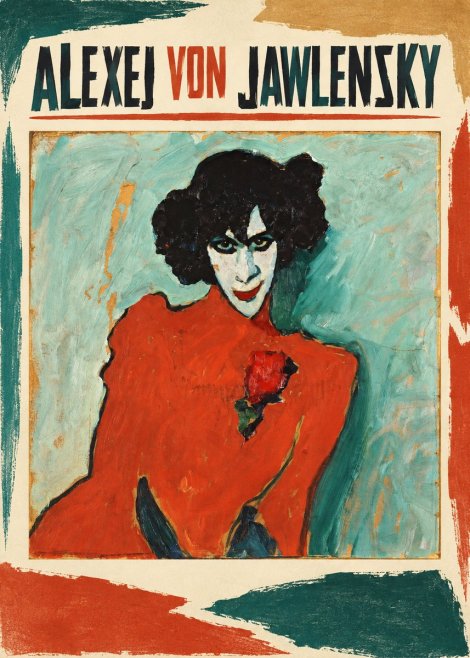 Alexej von Jawlensky Woman with Red Rose No3 - Plakát