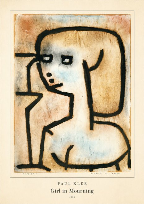 Paul Klee Girl in Mourning No4 - Plakát