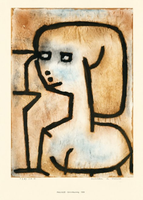 Paul Klee Girl in Mourning No6 - Plakát