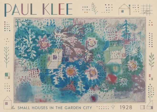 Paul Klee Small Houses in the Garden City No2 - Plakát