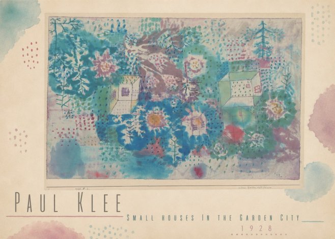 Paul Klee Small Houses in the Garden City No5 - Plakát