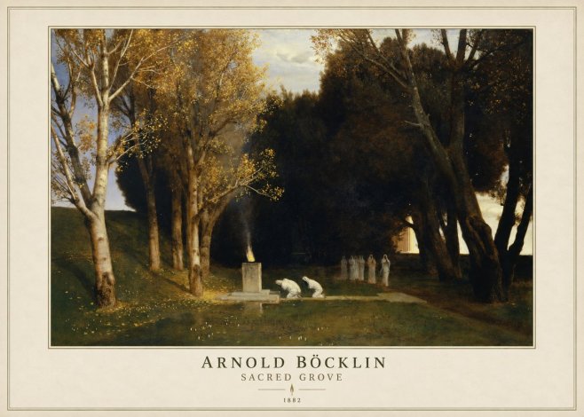 Arnold Böcklin Sacred Grove I No4 - Plakát