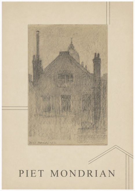Piet Mondrian House Study No1 - Plakát
