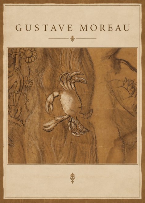 Gustave Moreau Crab Study No2 - Plakát