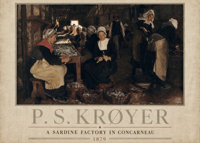 P.S. Krøyer A Sardine Factory in Concarneau No3 - Plakát