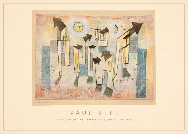 Paul Klee Mural from the Temple of Longing Thither No4 - Plakát