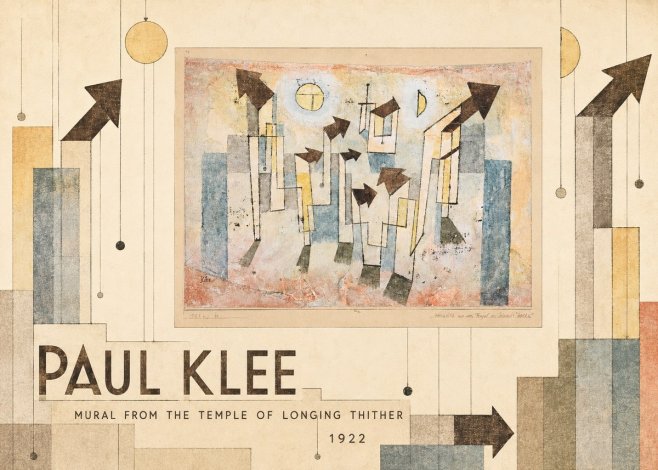 Paul Klee Mural from the Temple of Longing Thither No5 - Plakát