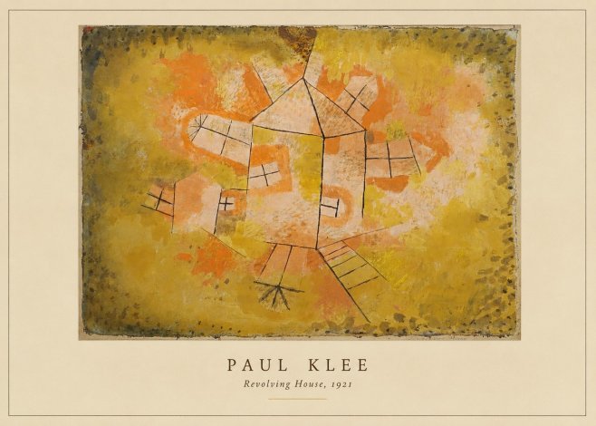 Paul Klee Revolving House No4 - Plakát