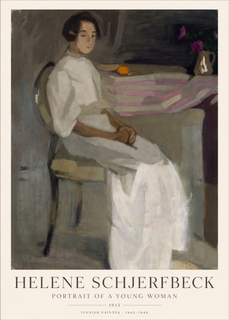 Helene Schjerfbeck Portrait of a Young Woman No1 - Plakát