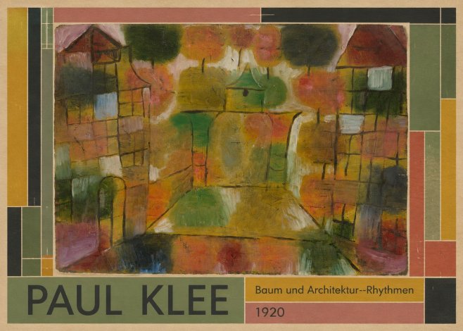 Paul Klee Baum Und Architektur--rhythmen No1 - Plakát