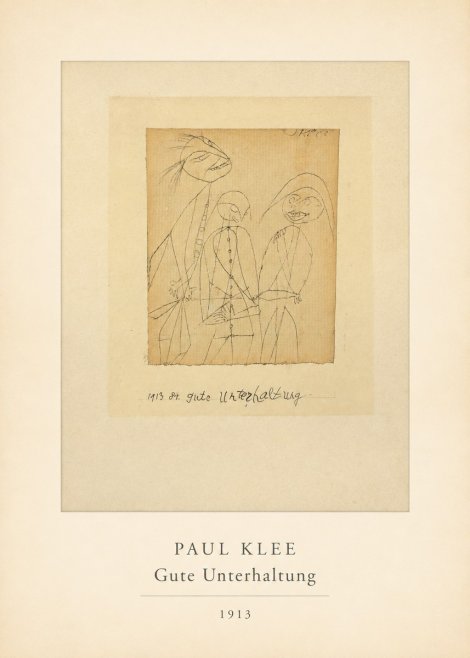 Paul Klee Gute Unterhaltung No4 - Plakát