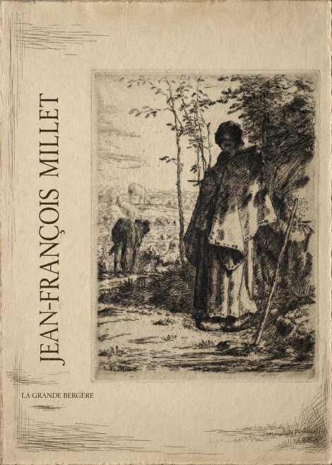 Jean-François Millet La Grande Bergère No2 - Plakát