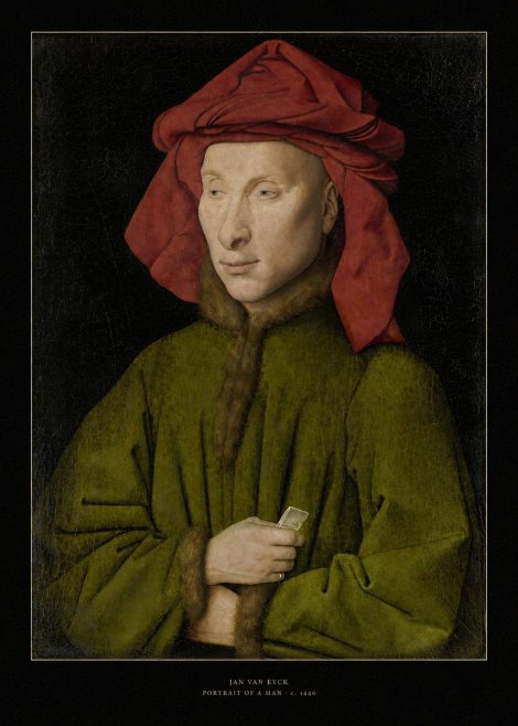 Jan van Eyck Portrait of a Man I No6 - Plakát