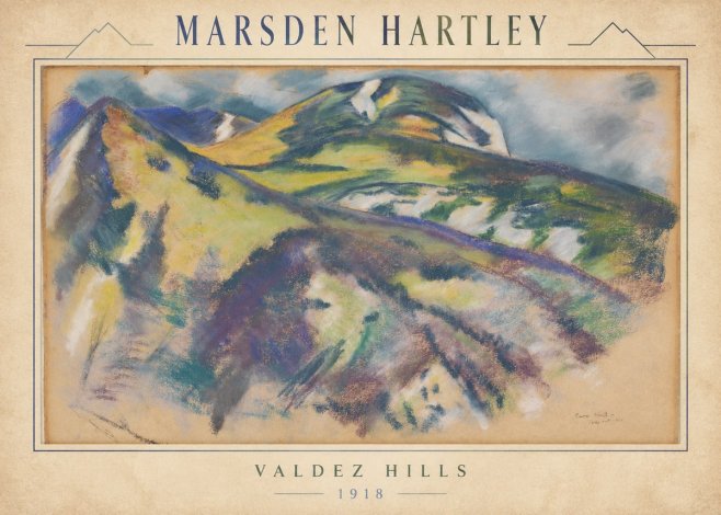 Marsden Hartley Valdez Hills No3 - Plakát