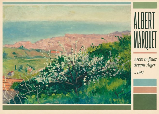 Albert Marquet Arbre En Fleurs Devant Alger No2 - Plakát