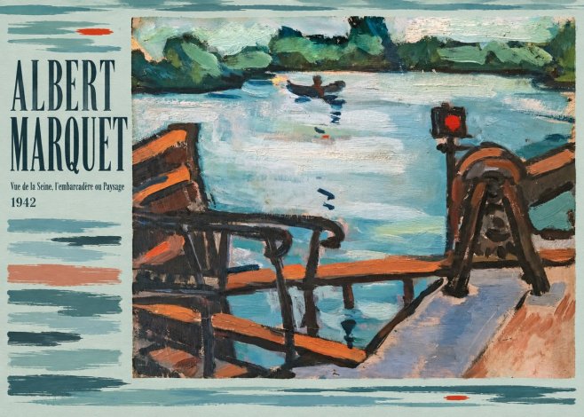 Albert Marquet Vue De La Seine, L'embarcadère Ou Paysage No3 - Plakát