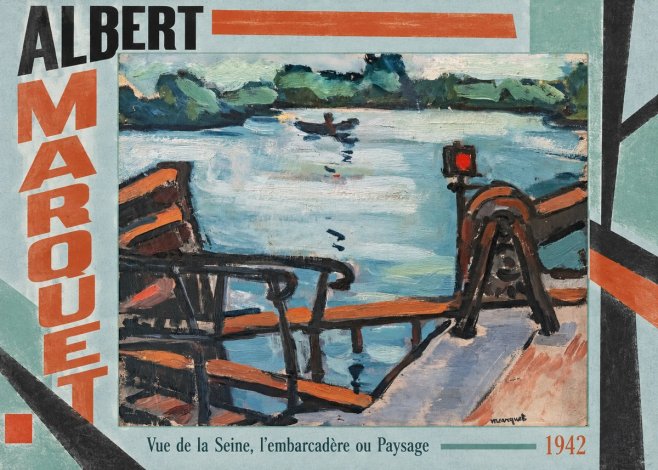Albert Marquet Vue De La Seine, L'embarcadère Ou Paysage No4 - Plakát